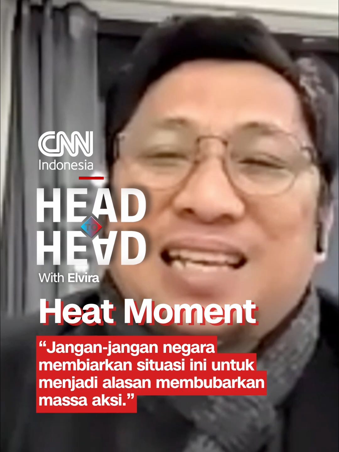 Aktivis Feri Amsari menyatakan bahwa tidak perlu massa aksi diajarkan profesional saat berdemonstrasi. Karena, berkaca pada demonstrasi pada 2020, kericuhan saat ada aksi justru dilakukan oknum yang mendekati aparat. Ia menduga, negara membiarkan situasi ricuh terjadi dan menjadikannya alasan untuk membubarkan massa. #cnnindonesia #cnnindonesiacom #headtoheadcnn