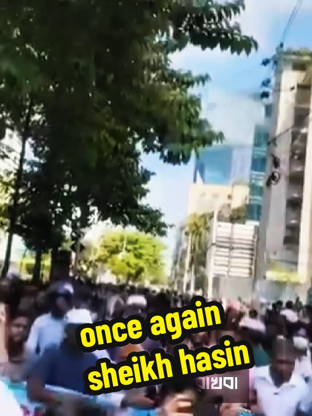 'শেখ হাসিনা ভয় নাই, রাজপথ ছাড়ি নাই' স্লোগানে উত্তাল ঢাকা। #onceagainsheikhhasina  #awamileague #joybangla  #nubelkhan_x  @Nubelkhan 71 