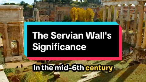 Rome's Transformation: The Servian Wall's Significance #fyp #history #romanempire #ancientrome #rome