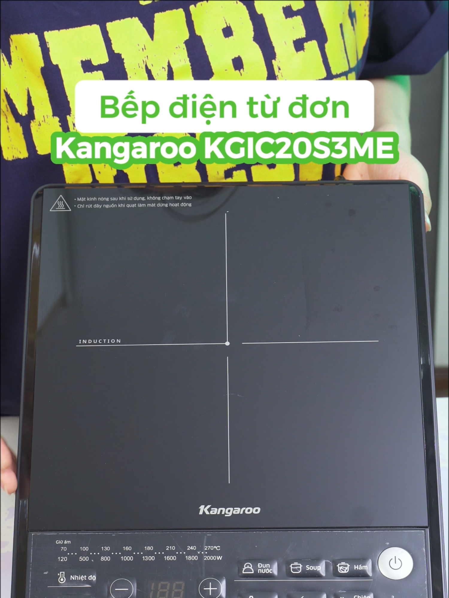 Bếp điện từ đơn Kangaroo KGIC20S3ME #KGIC20S3ME #beptudon #kangaroo #danang #tienloi