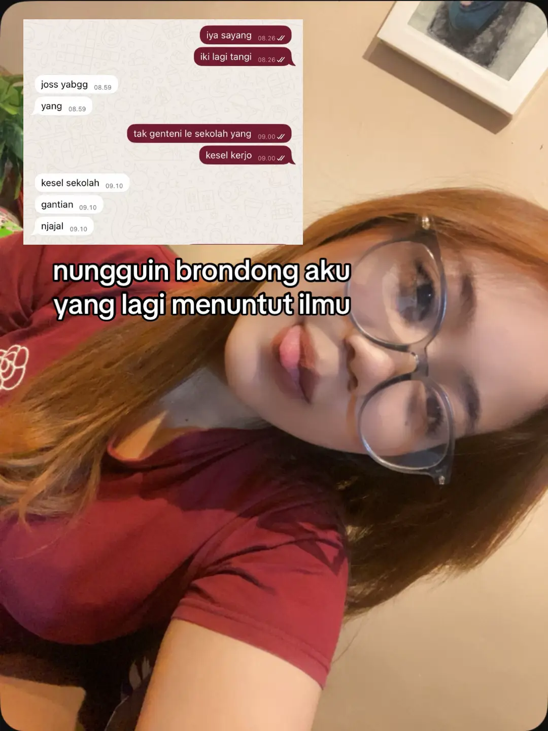 bunda kerja ayah sekolah😭