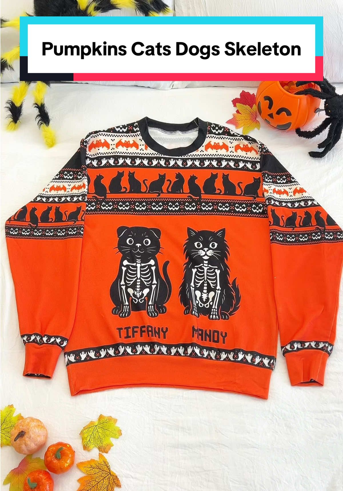 Unleash your love for pets this Halloween with our cozy, magical design! 🐱🎃 #macorner #uglysweater #petlover #halloween #fallmagic