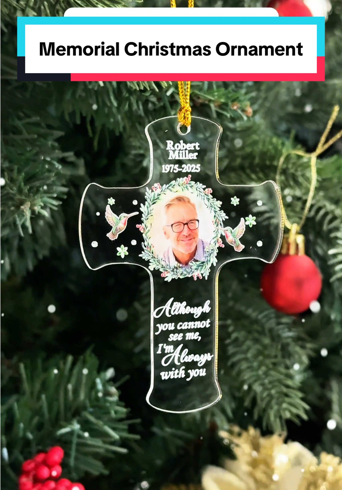 A sacred keepsake to feel their presence every Christmas night 🌹✨ #macorner #ornament #memorialgift #eternallove