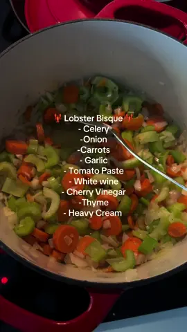 First time making Lobster Bisque & it came out delicious! 🤤  #cookwithme #cookingtiktok #housewife #dinner 