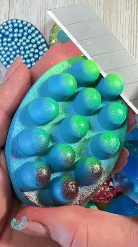 My favorite massage soap 💙💚💛#soapcutting #asmr #MassageSoap #oddlysatisfyingvideo 