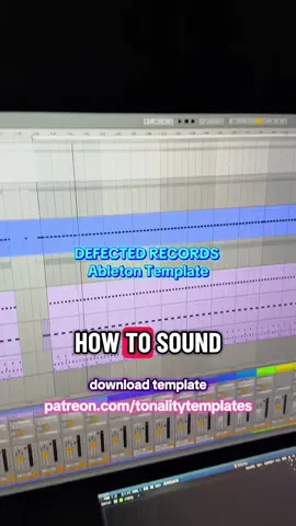 📣DEFECTED RECORDS template on  patreon.com/tonalitytemplates #abletontemplate #producertok #techhousetemplate #techhouseproducer #defectedrecordsd 