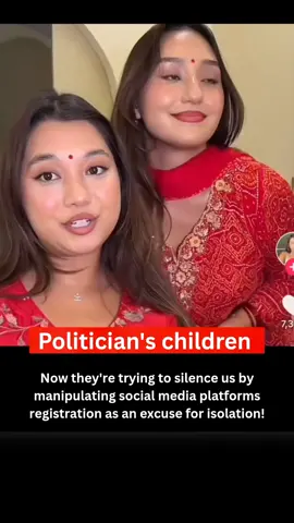Now they're trying to silence us by manipulating social media platforms registration as an excuse for isolation! Exposing lavish Life of corrupt people and polotican's children have started in Nepal also This trens was started from Indonesia  #corruption #nepalipolitician #exposed #socialmediaban 