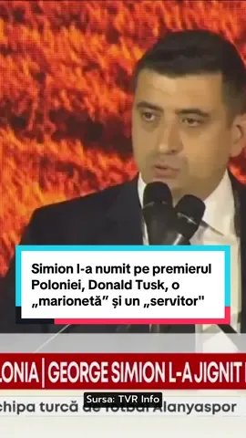 S-a întâmplat în Polonia, unde George Simion l-a numit pe premierul Donald Tusk „servitor al agendei globaliste” și „păpușă în mâinile Ursulei von der Leyen și ale Berlinului. Declarațiile au fost făcute chiar în Polonia, la forumul economic din Karpacz. Donald Tusk este prim-ministrul Poloniei din 2023 și primul est-european care a devenit președinte al Consiliului European: „Nu sunt un mare fan al lui Donald Tusk, care este doar o marionetă în mâinile Ursulei von der Leyen și ale Berlinului. Și consider că prim-ministrul țării dumneavoastră este un servitor al agendei globaliste”. #romania #simion #dolandtusk #scandal #gandul