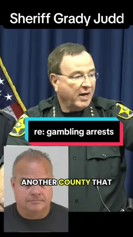 News clip from gambling investigation news conference. Don’t do that in Polk. You’ll go to jail. #polksheriff #gradyjudd #newsclip 