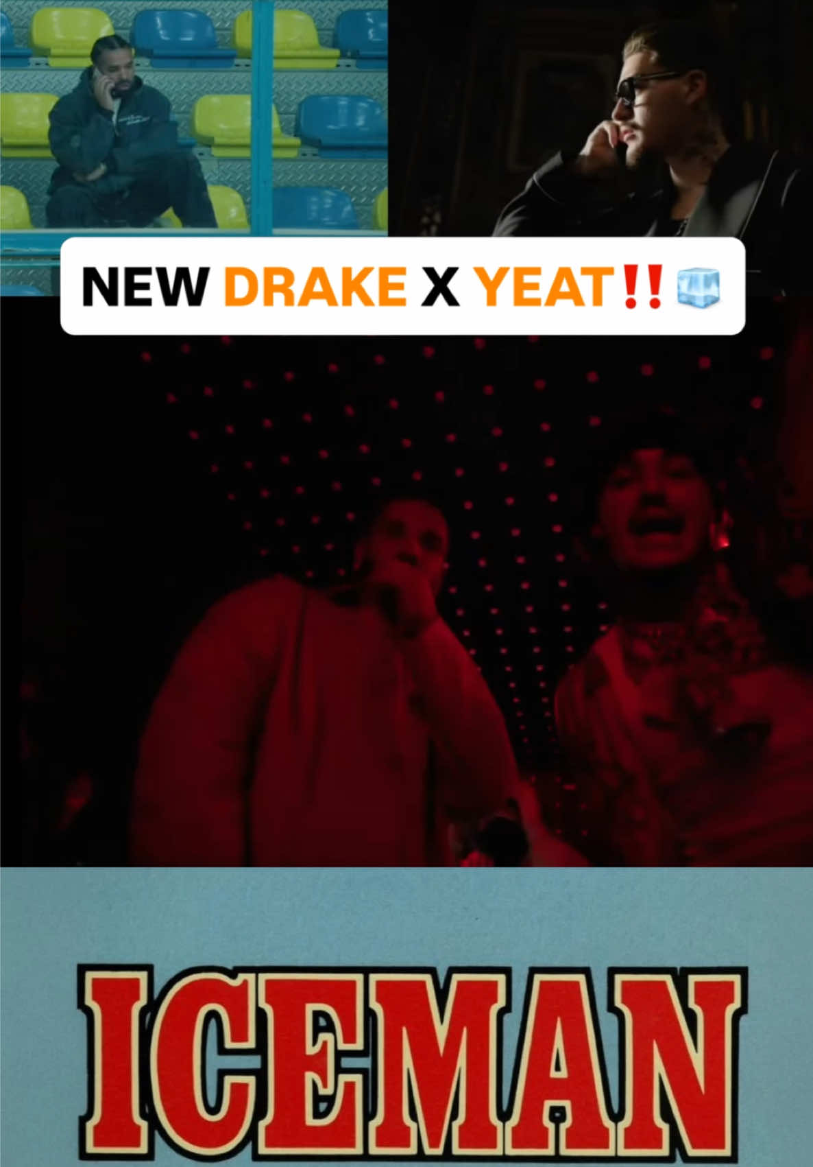 #Drake teased a new song with #Yeat on 'Iceman' Episode 3🧊👀 Y'all rockin' with it⁉️ #RapTV #Iceman #drakeconcert 