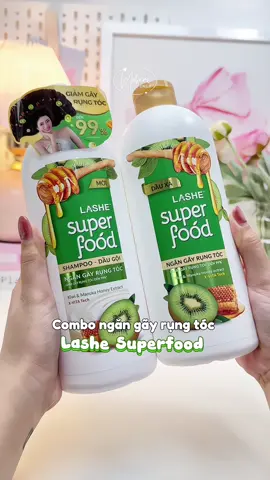 Combo chân ái cho tóc gãy rụng mấy bà ơi ✨💓 #mekemdaily #lashesuperfood #daugoi #shampoo #vzone 