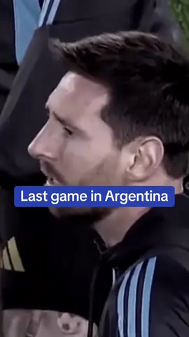 Last game in Argentina 🥺 #leomessi #argentina #fyp #legend #footballtiktok 