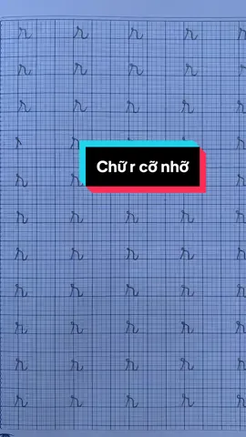 Viết chữ r cùng cô nào.#coanh_daylop1 #chutieuhocchuan #xuhuongtiktok #luyenchudep #bamedonghanhcungcon 
