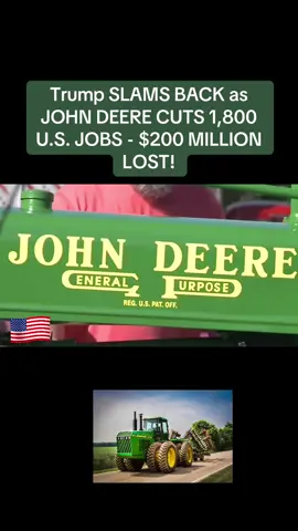 Trump SLAMS BACK as JOHN DEERE CUTS 1,800 U.S. JOBS - $200 MILLION LOST! Trump SLAMS BACK as JOHN DEERE CUTS 1,800 U.S. JOBS - $200 MILLION LOST! Trump SLAMS BACK as JOHN DEERE CUTS 1,800 U.S. JOBS - $200 MILLION LOST! Trump SLAMS BACK as JOHN DEERE CUTS 1,800 U.S. JOBS - $200 MILLION LOST! Trump SLAMS BACK as JOHN DEERE CUTS 1,800 U.S. JOBS - $200 MILLION LOST! Trump SLAMS BACK as JOHN DEERE CUTS 1,800 U.S. JOBS - $200 MILLION LOST! Trump SLAMS BACK as JOHN DEERE CUTS 1,800 U.S. JOBS - $200 MILLION LOST! #usa #fyp #foryou #duet #duet 