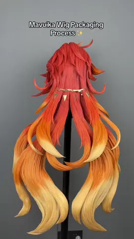 Watch how the Mavuika wig is carefully packed ✨#mavuika #mavuikacosplay #GenshinImpact #genshinimpactcosplay #koolliacosplaywig  #wig #cosplay #cosplywig #cosplayer #cosplayers #cosplayanime #wigs #wiginstall  #wigstyle #hair #hairstyle  #koolliacosplaywig #koollia #wigstyling #wigcommission  #fyp #fypage #fypシ゚viral #foryou #cosplaywig #cosplaywigstyling #wigs 