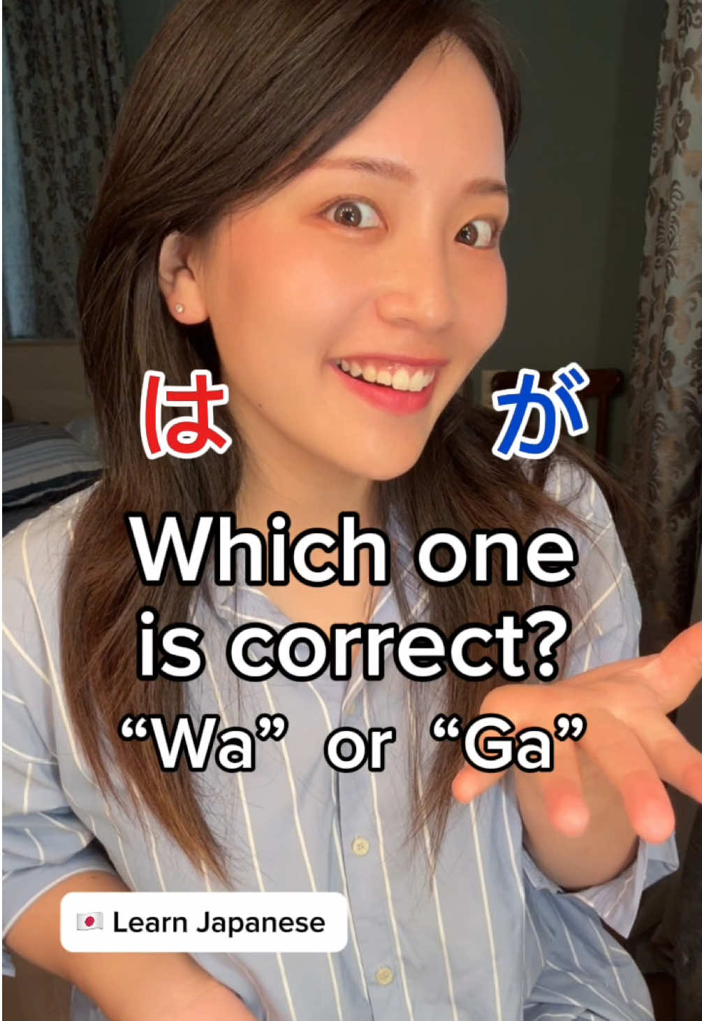 「は」 marks the topic (general statement). 「が」 marks the subject (emphasizes who/what). 👉 Both are correct, but the nuance is different! I also made a Japanese learning app—check the link in my profile!  #LanguageLearning  #japaneselesson 