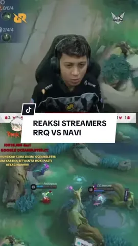 Reaksi streamers clean sweep lawan navi🔥😎 #teamrrq #vivarrq #MPLID #mplids16 