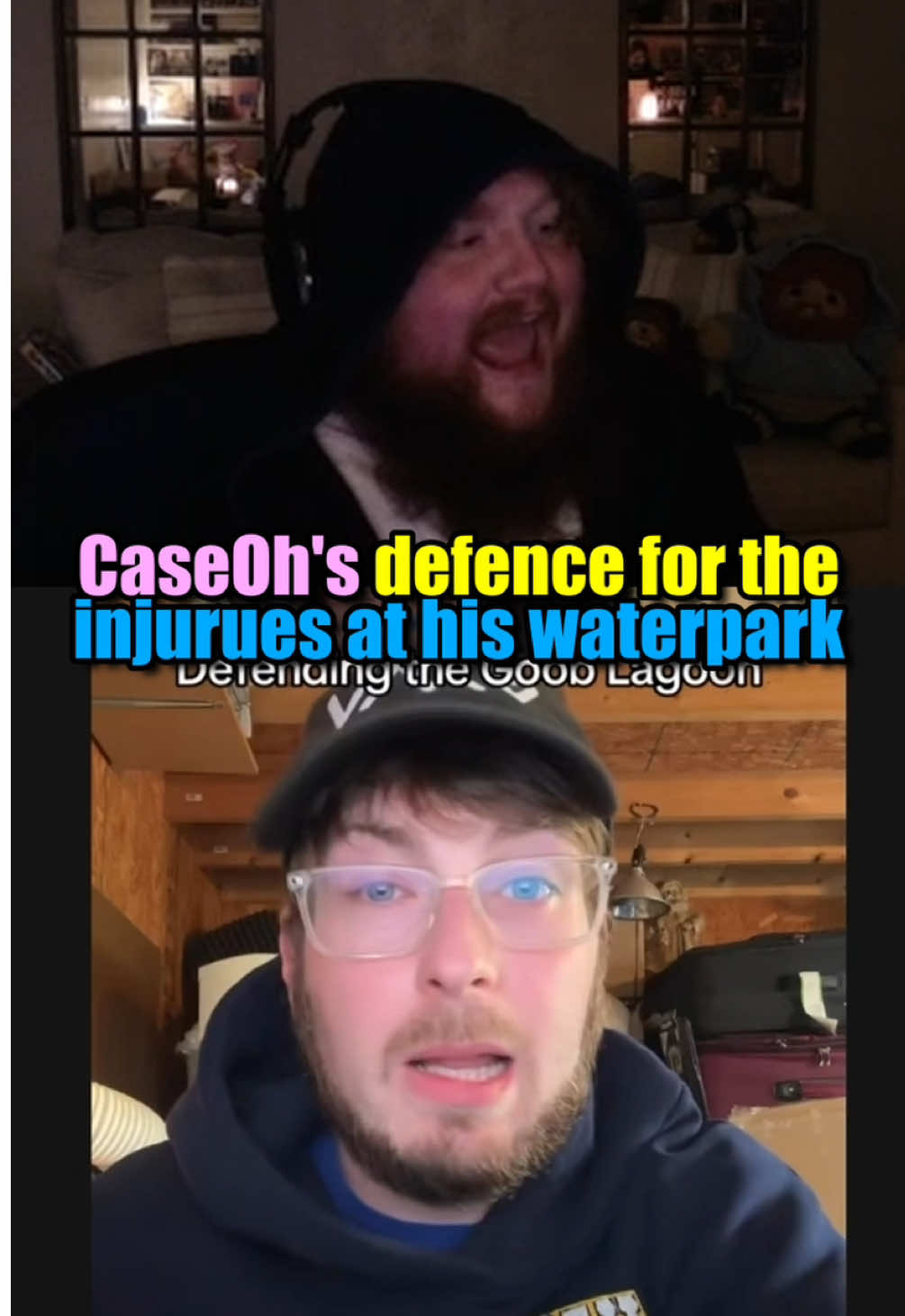 CaseOh defends his Goob Lagoon waterpark 😂 Original video by: @Theebarelybushy #caseoh #caseohgames #caseohclips #caseohfunnymoments #waterparksimulator 
