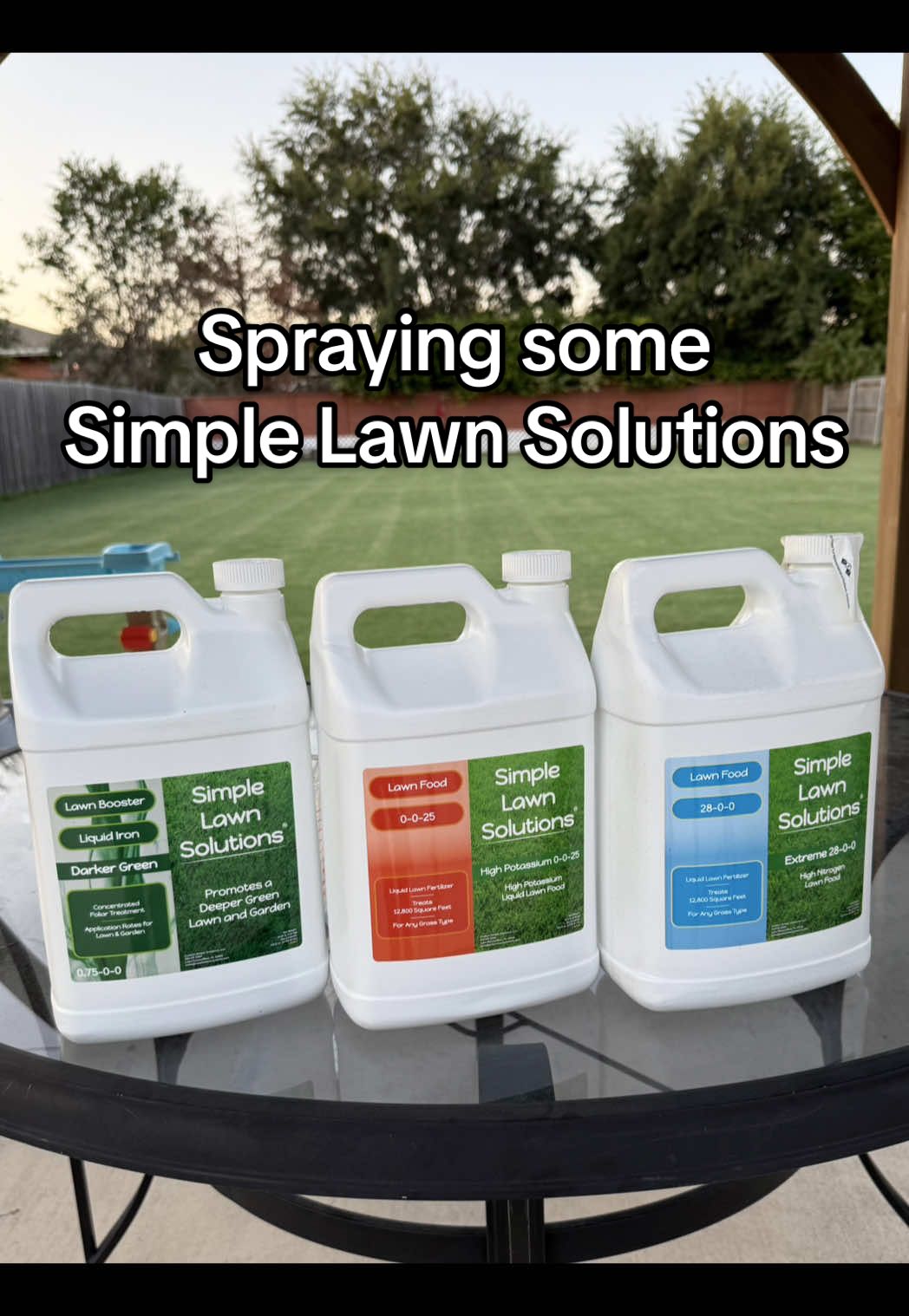 Spraying some Simple Lawn Solutions, Nitrogen, Potassium and Liquid Iron. Going to make this lawn pop again! #simplelawnsolutions #lawntok #fyp #lawncare #bermudagrass @SimpleLawnSolutions @FlowZone 