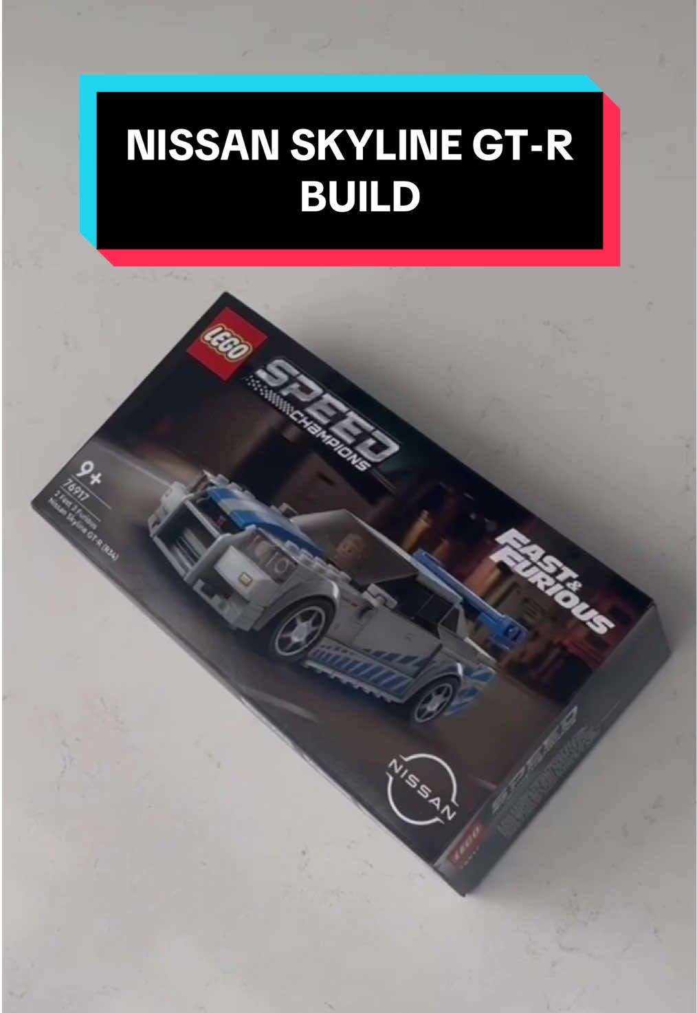LEGO NISSAN SKYLINE GT-R BUILD #fyp #lego #NISSAN #legobuild #legotiktok 