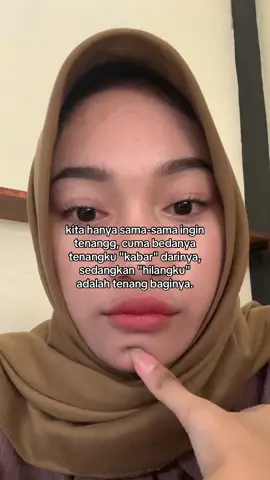 sama sama tenang, tapi beda
