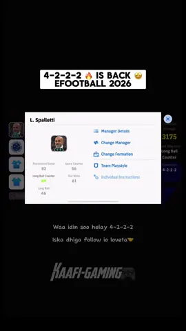 4-2-2-2 is baaack☠️🔥 #kaafigaming #efootball #gaming 