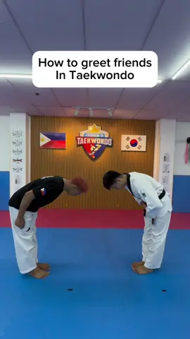 How to greet friends in Taekwondo🥋   #bow #taekwondo #funny #forfun #comedy @Jerron 