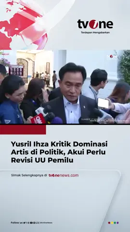 Menkokumham Imipas Yusril Ihza Mahendra menyoroti sistem pemilu saat ini yang menurutnya membuat politisi berbakat kalah bersaing dengan artis. Yusril menilai individu dengan kemampuan politik sulit muncul karena dominasi selebritas dalam pencalonan legislatif. Simak berita selengkapnya di tvonenews.com #HardNews_Politik #FlashOne #CariBeritaditvOne #YusrilIhza #UUPemilu #FO04