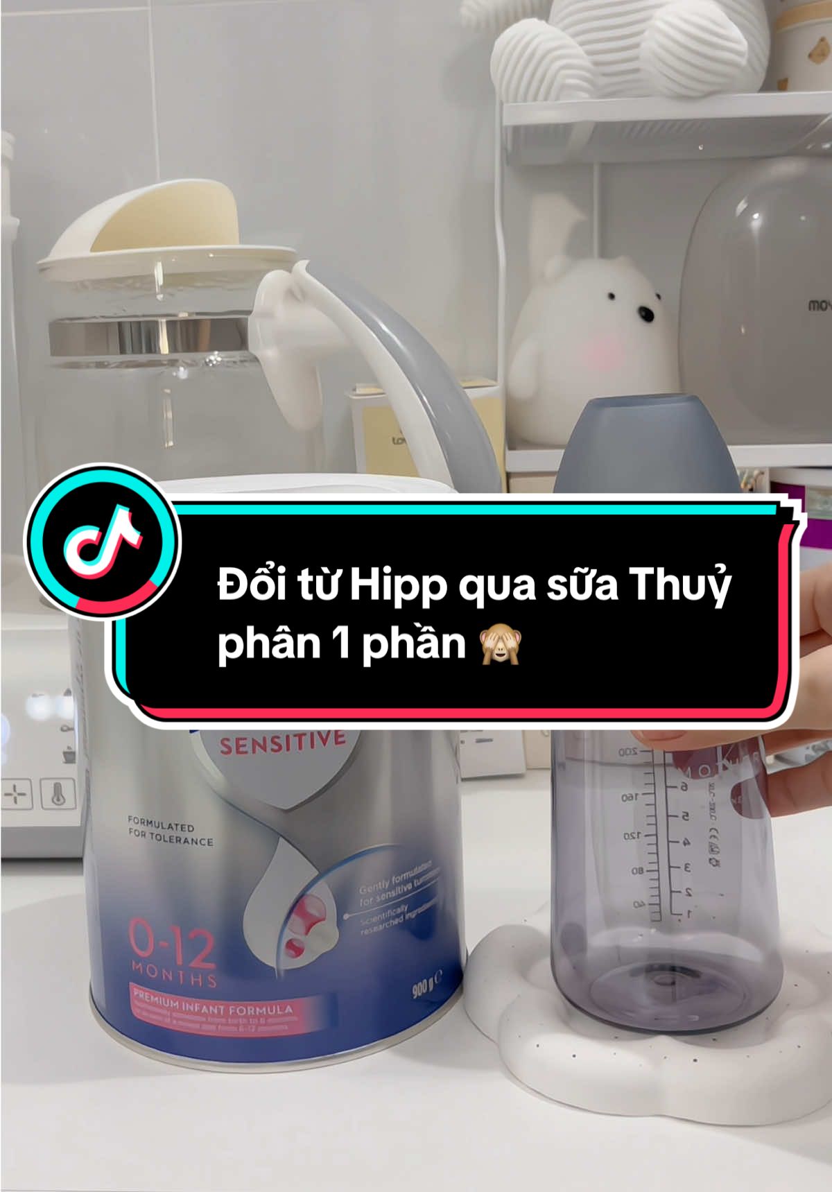 Dùng Hipp từ khi đẻ tới chừ, giờ thấy có dấu hiệu Dudb, thế là mẹ phải liều mình đổi qua sữa tp1p cho em bé của mẹ . Mong em sẽ hợp tác, sữa hơi nhẵn đắng, hậu thơm béo #sữa #dudb #aptamil #viral 