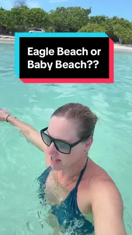 Last day in Aruba!  Which beach do you think is better?  Eagle Beach or Palm Beach?? Let me know in the comments!  Full reviews coming of both Secrets Baby Beach and JOIA Iberostar Aruba!!  #secretsbabybeach #aruba🇦🇼 #babybeach #eaglebeacharuba #aruba 