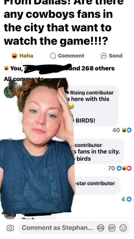The Philly girls did not hold back last night when a Cowboys Fan entered the chat looking for a Cowboys place to gather for the Eagles Cowboys game. Hilarity ensued in the comments. #gobirds #philly #phillytok #philadelphiaeagles #eaglesfootball 