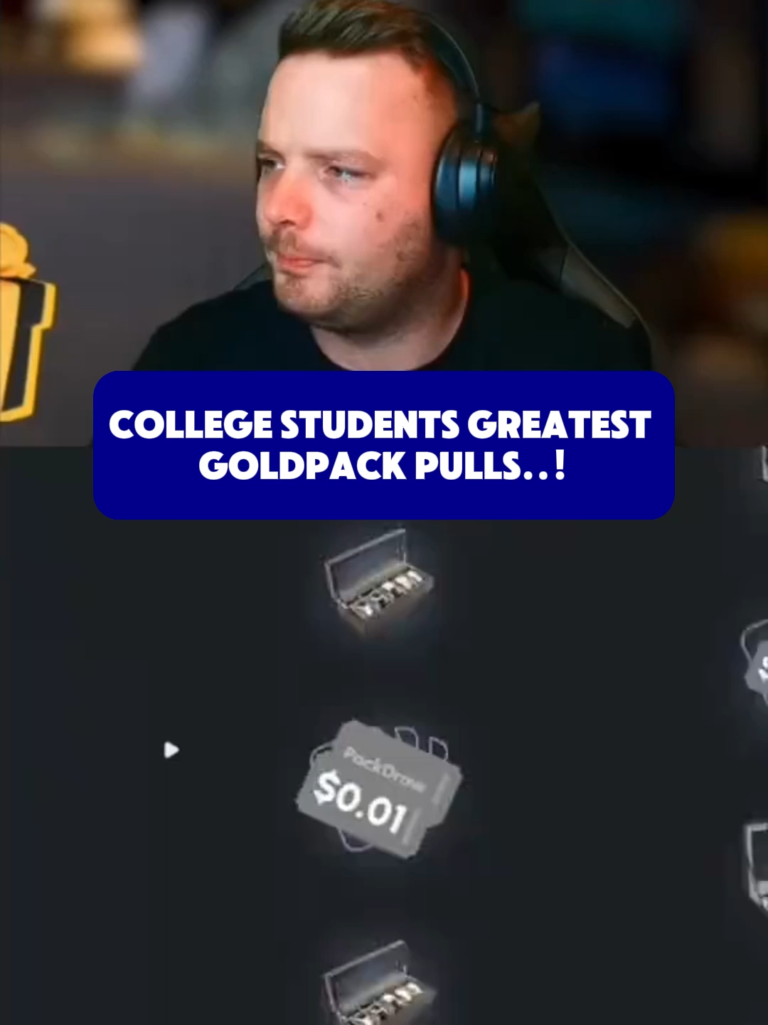 COLLEGE STUDENTS GREATEST GOLDPACK PULLS..! #paratii #packdraw #fyp