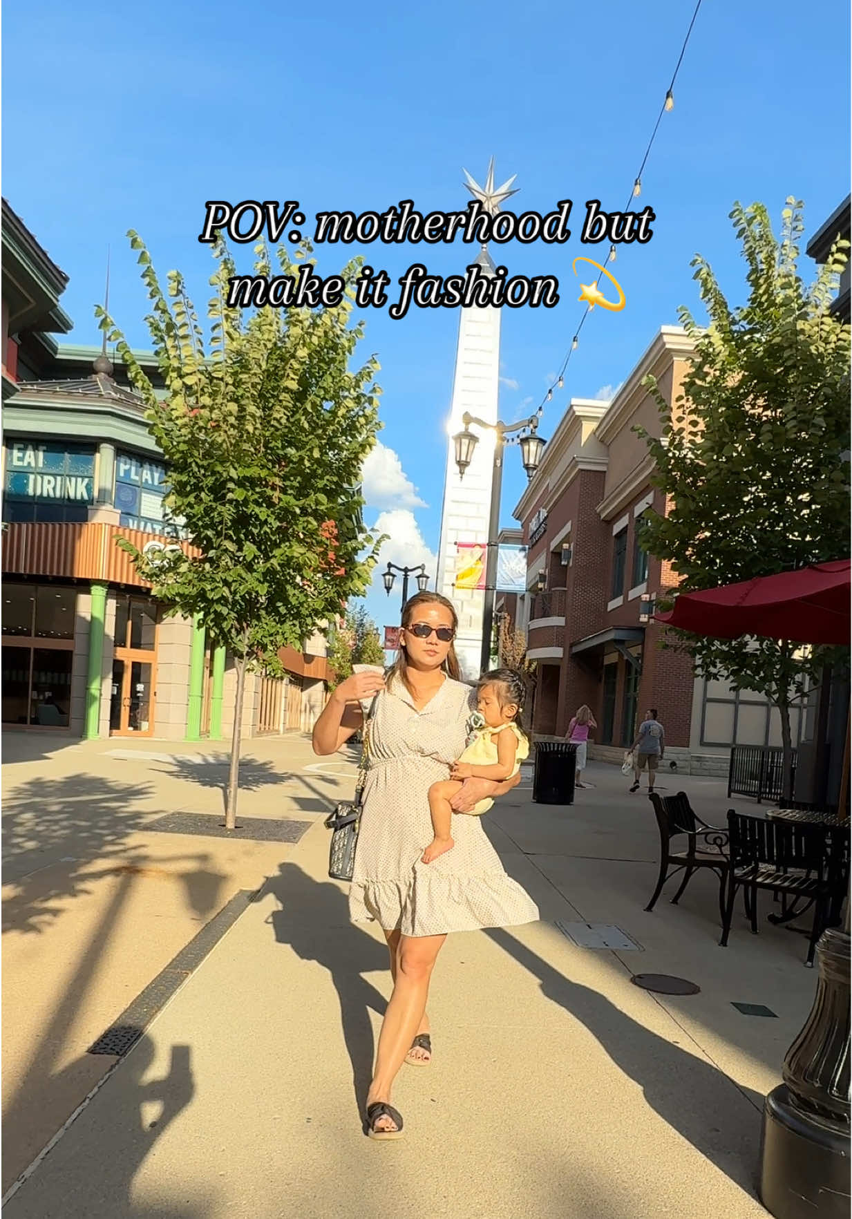 Serving main character energy with my mini me 💕 #PrettyGirlWalk #CoolMom #MomAndMe #MiniMe #ChicMama 