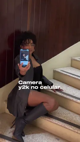 Descobri essa camera y2k fake e omg!!!! tô apaixonada 💋🙏🏾😩 #OOTD #dicafiltros #y2kaesthetic #y2kstyle 