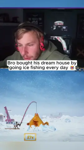 Bro bought his dream house #icefishing #kickstreaming 