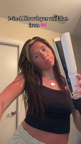 My favorite hair tool that uses less heat and causes less damage!! #hairtool #airstrait #healthyhair #blowdryer #tiktokshopcreatorpicks 