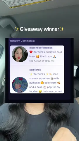 Giveaway winners!! 🥳💕 @Adriana Hernandez @Sol congratulations!!! 
