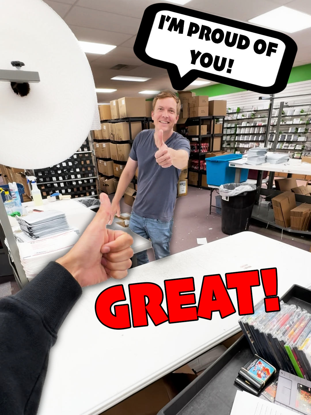 What a great order! Recognize any of the games he's picking up? 📀 #dkoldies #retrogamestore #gamingcommunity #nintendo #playstation #fy #reel
