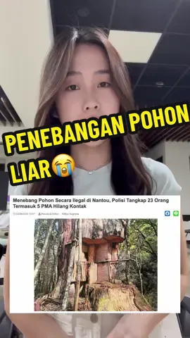 PENEBANGAN POHON LIAR😭 #fyp #fypシ゚ #indonesiataiwan #indosuara 