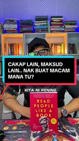 Cakap lain, maksud lain??