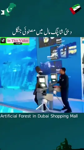 A Tour of Dubai🇦🇪 کیا آپ کو معلوم ہے کہ دبئی شاپنگ مال میں ایک مصنوعی جنگل بھی بنایا گیا ہے۔ #dubai #uae #shopingmall #tiktoktour #tiktokgo 