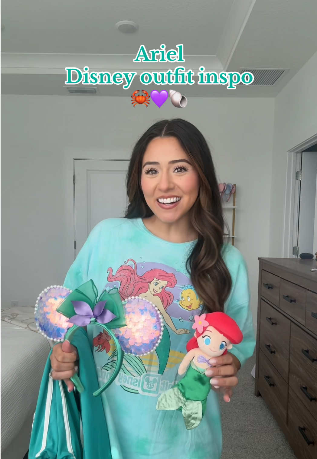 Ariel Disney outfit inspo!! 🦀💜🐚 @Stoney Clover Lane @spinningcarouselcompany @nextstopmainstreet #disney #disneystyle #disneygrwm #disneyprincesses #littlemermaidoutfit 