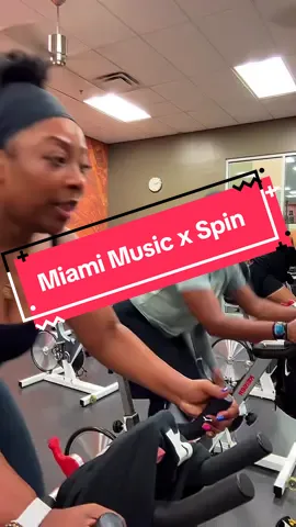 My instructor knows I’m from Miami so she incorporates my music and lets us create routines for the class 🥰🥰🥰🥰🥰🥰🥰 Would you spin with us???👀 #Fitness #fyp 