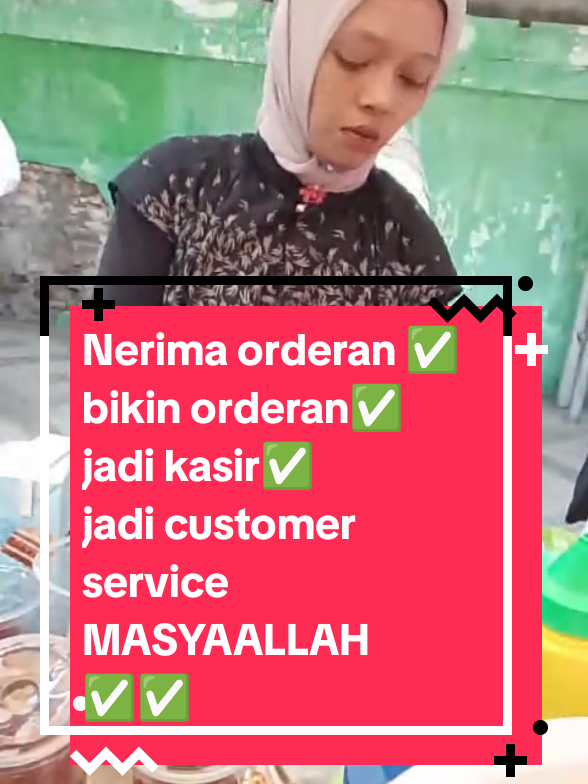 Nerima orderan ✅ bikin orderan✅ jadi kasir✅ jadi customer service  MASYAALLAH ✅✅ #UMKM #ideusaha #esrombongmotor #escincau #idejualan 