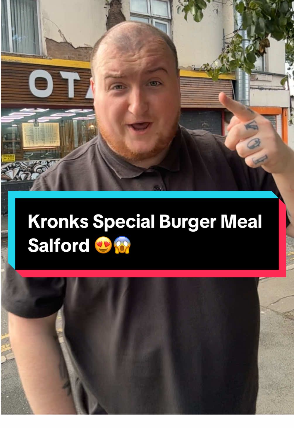 Kronks Special Burger Meal Salford 😍😱#foodies #salford #takeaway #spicyfood #manchester 