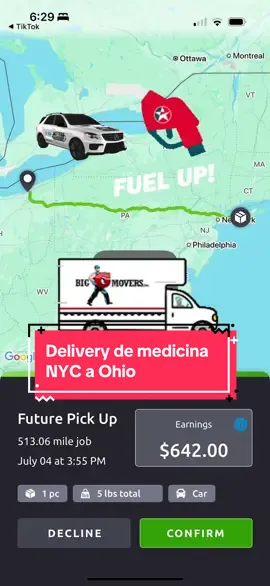 Delivery de medicina NYC a Ohio #creatorsearchinsights #foryoupage #tiktok #viral #trending 
