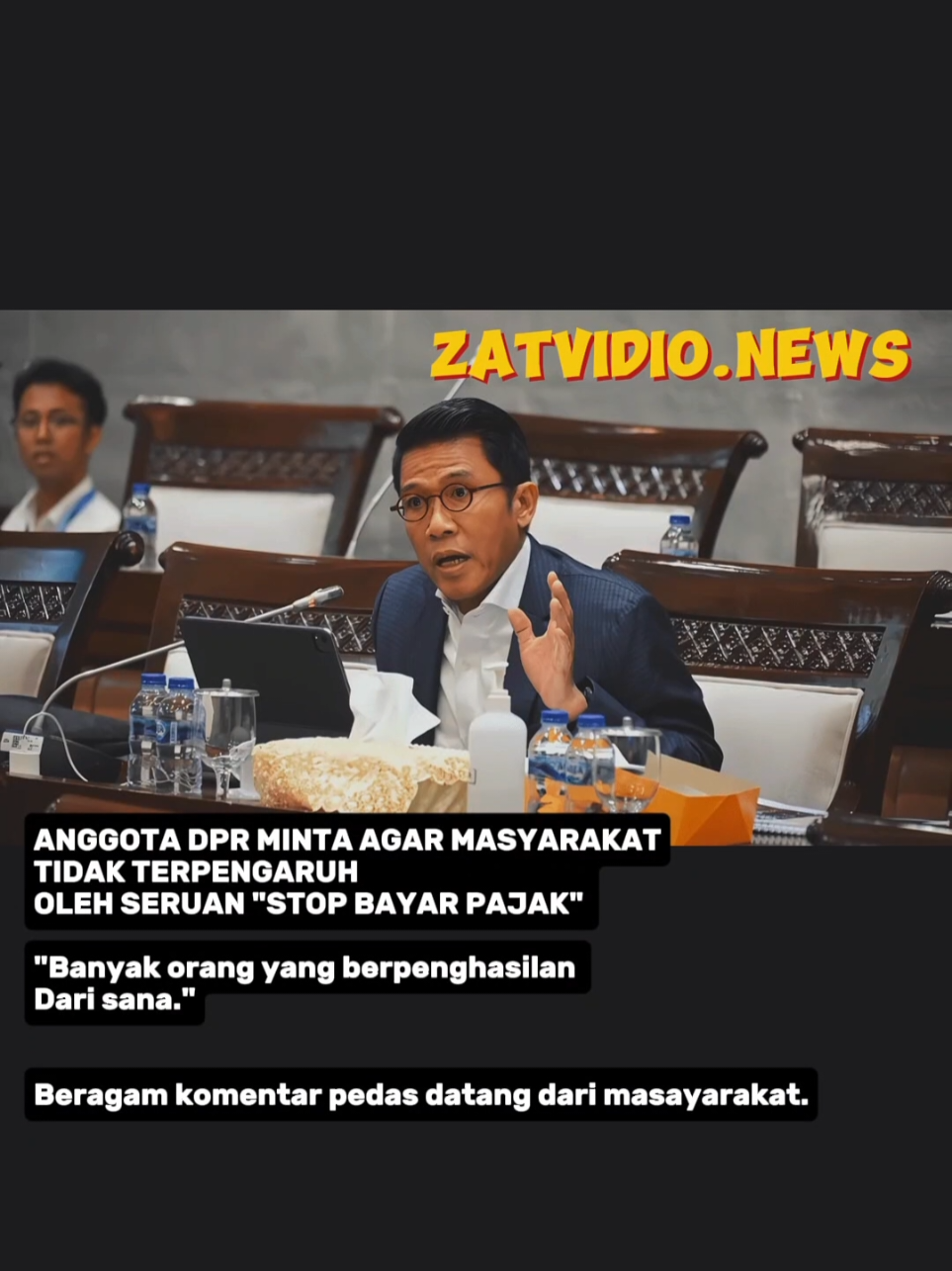 ANGGOTA DPR MINTA AGAR MASYARAKAT TIDAK TERPENGARUH  OLEH SERUAN 