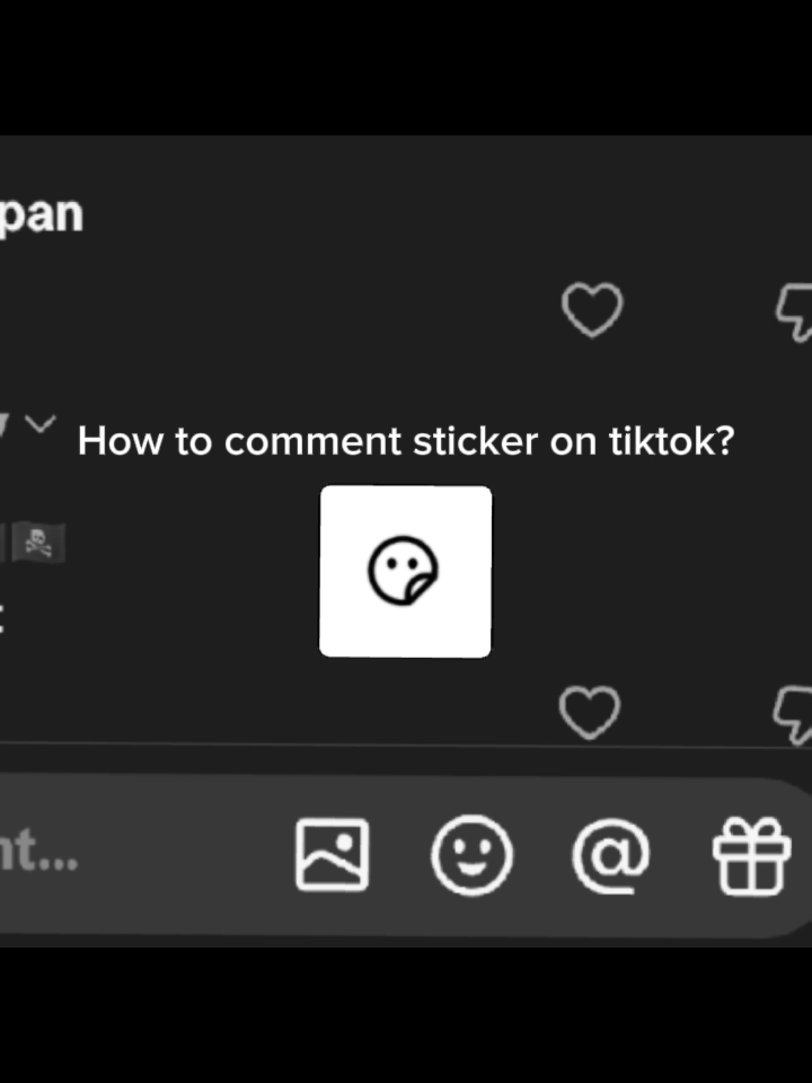 How to comment sticker on tiktok? #howtocommentphoto #howtocommentimages #howtocommentphototiktok #howtocommentsticker #foryoupage 
