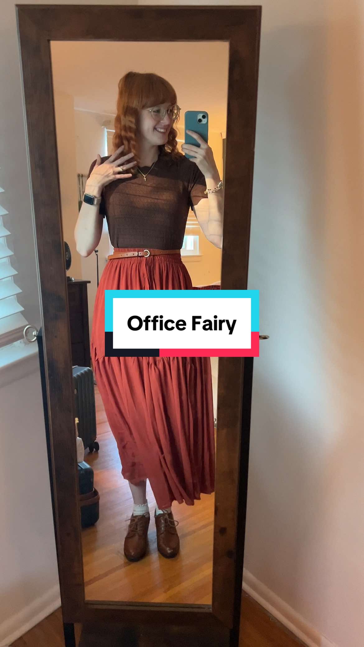 It might be 85 degrees today, but I'm dressing for fall no matter what at this point 🎃  #teacheroutfit #outfitideas #rikkikay #fallfashion #cottagecore 