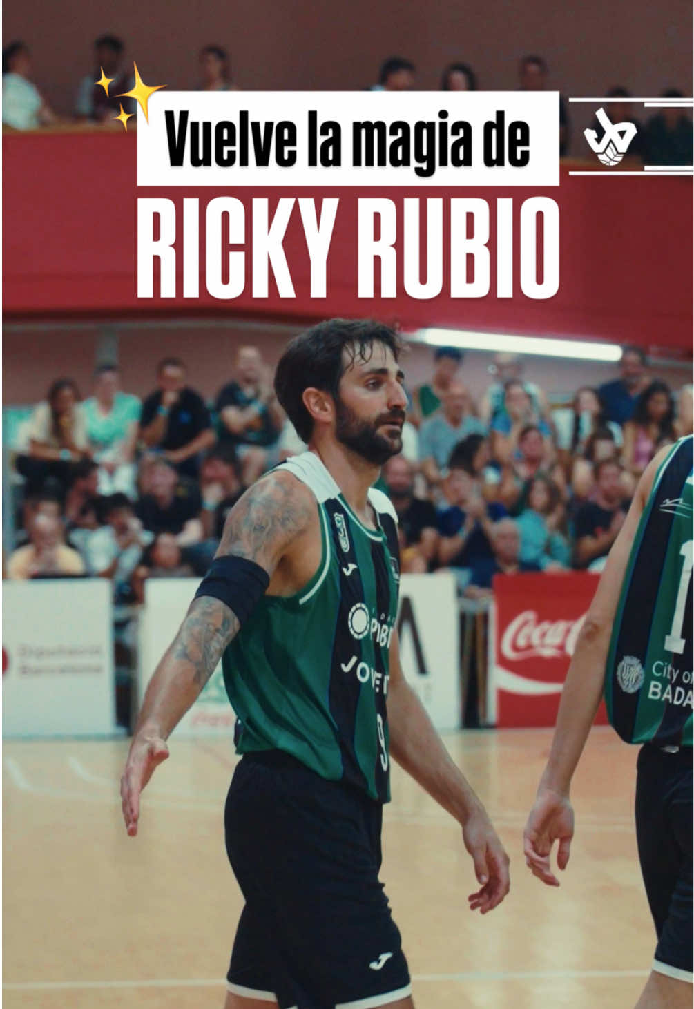 ✨ Volver a disfrutar de la 𝐦𝐚𝐠𝐢𝐚 de Ricky Rubio ¡Así fue su redebut con la camiseta de la @Club Joventut Badalona en la pretemporada de la #LigaEndesa!    Ben tornat 🫶🏻 | 📹 @Visualballer 